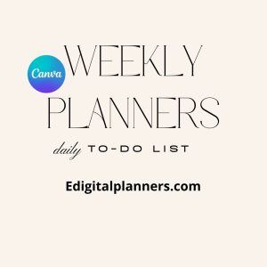 Pretty Weekly Planner With Daily  To-Do List Daily Planner