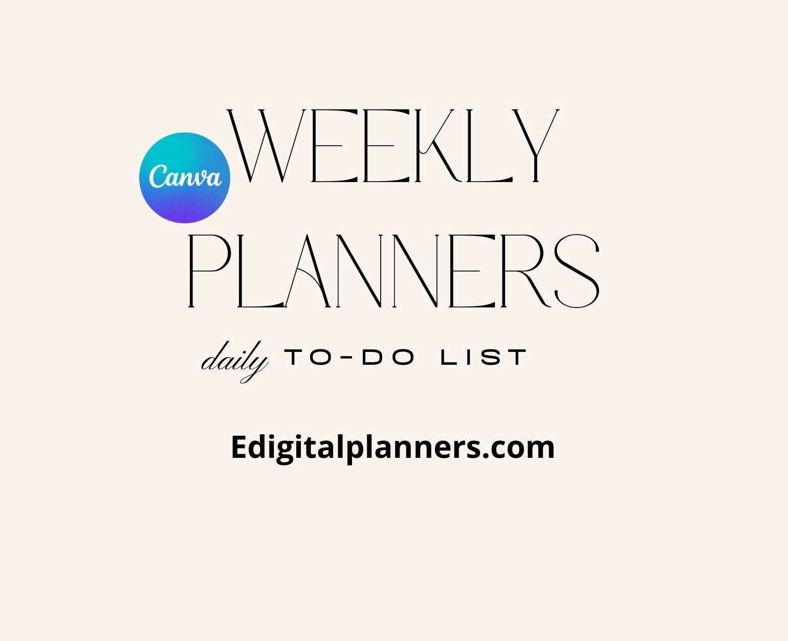 Pretty Weekly Planner With Daily To-Do List Daily Planner