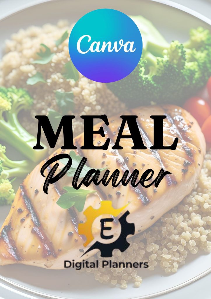 Digital Meal Planner Plan with Purpose, Nourish with Ease